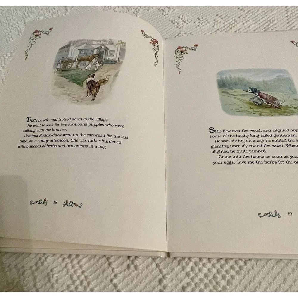 Beatrix Potter Peter Rabbit-Jemima Puddle-Duck- Benjamin Bunny- Tom Kitten Set 4